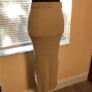 Zara Gold Pencil Skirt